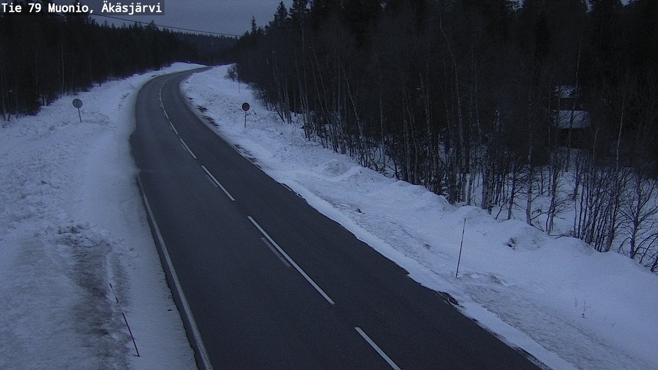 Weather Camera Image Väg 79 Muonio, Äkäsjärvi, Muonio, Lappi