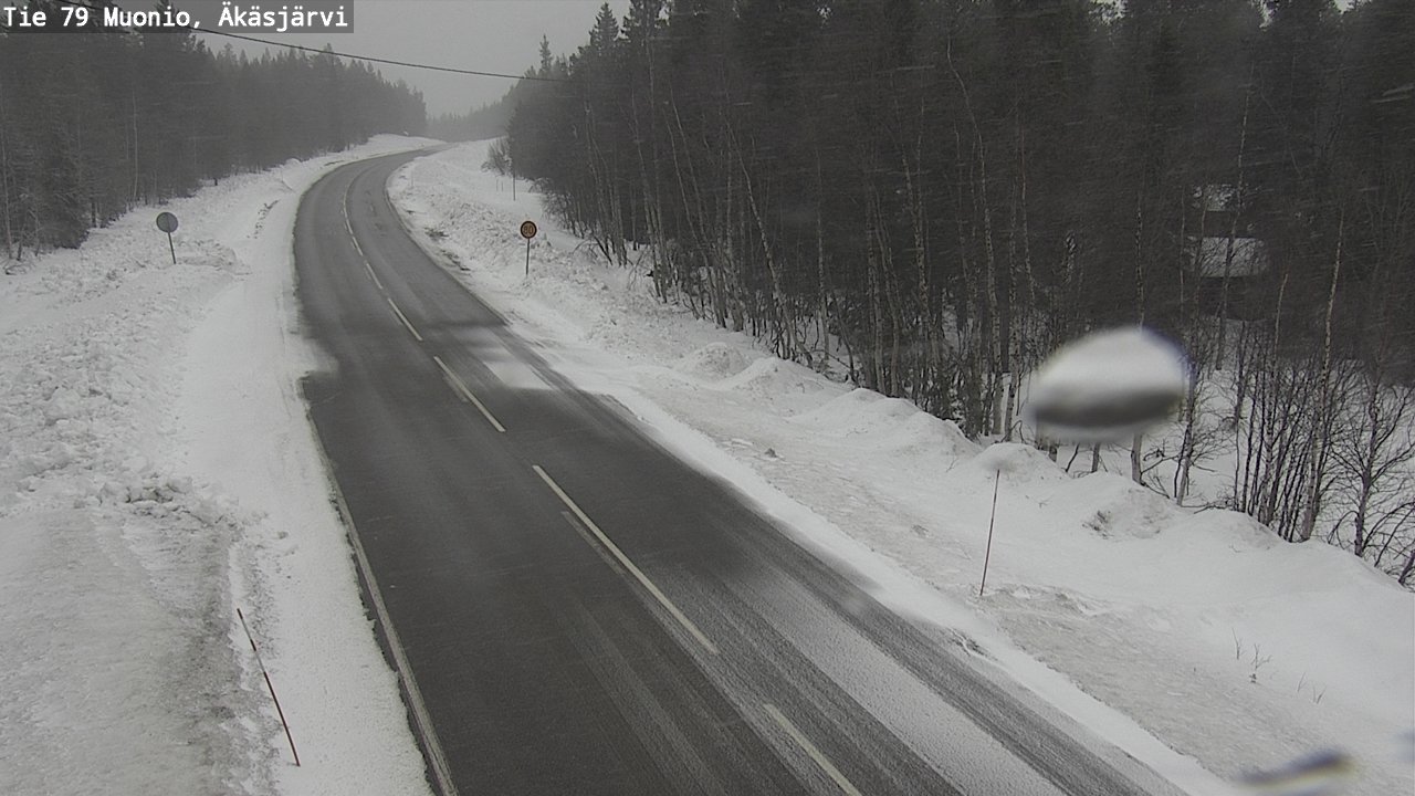 Weather Camera Image Road 79 Muonio, Äkäsjärvi, Muonio, Lappi