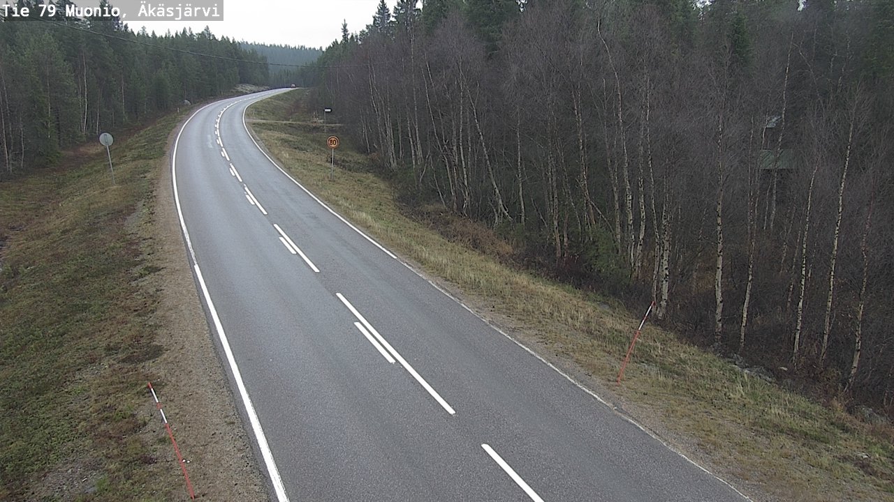Weather Camera Image Väg 79 Muonio, Äkäsjärvi, Muonio, Lappi