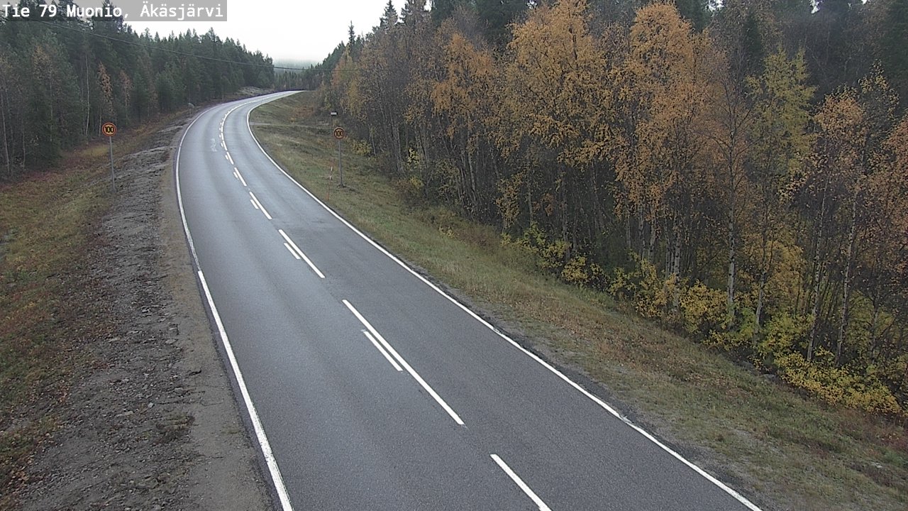 Weather Camera Image Road 79 Muonio, Äkäsjärvi, Muonio, Lappi