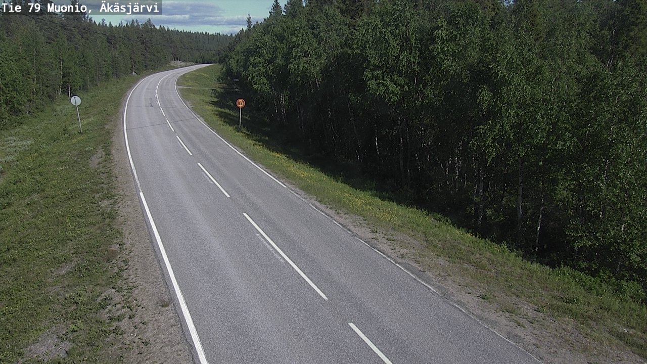 Weather Camera Image Road 79 Muonio, Äkäsjärvi, Muonio, Lappi