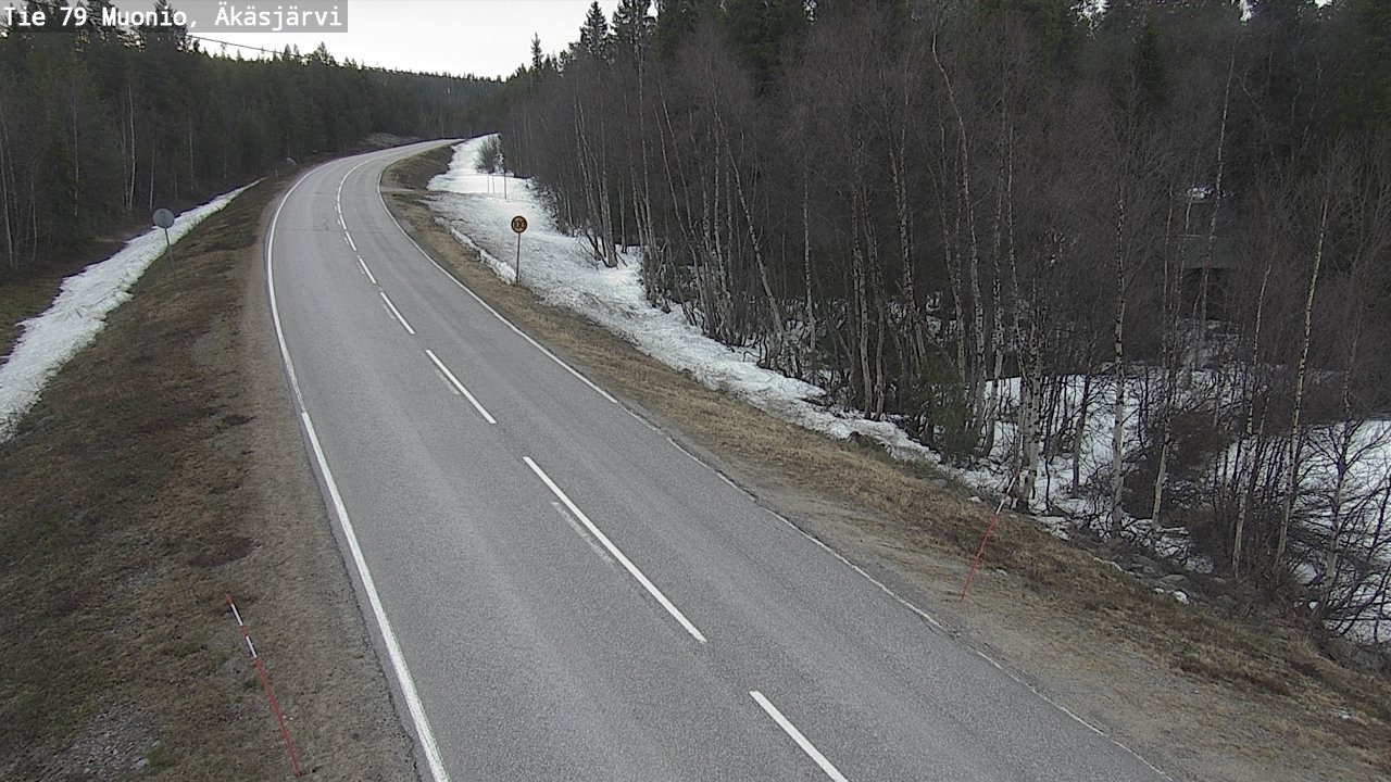 Weather Camera Image Road 79 Muonio, Äkäsjärvi, Muonio, Lappi