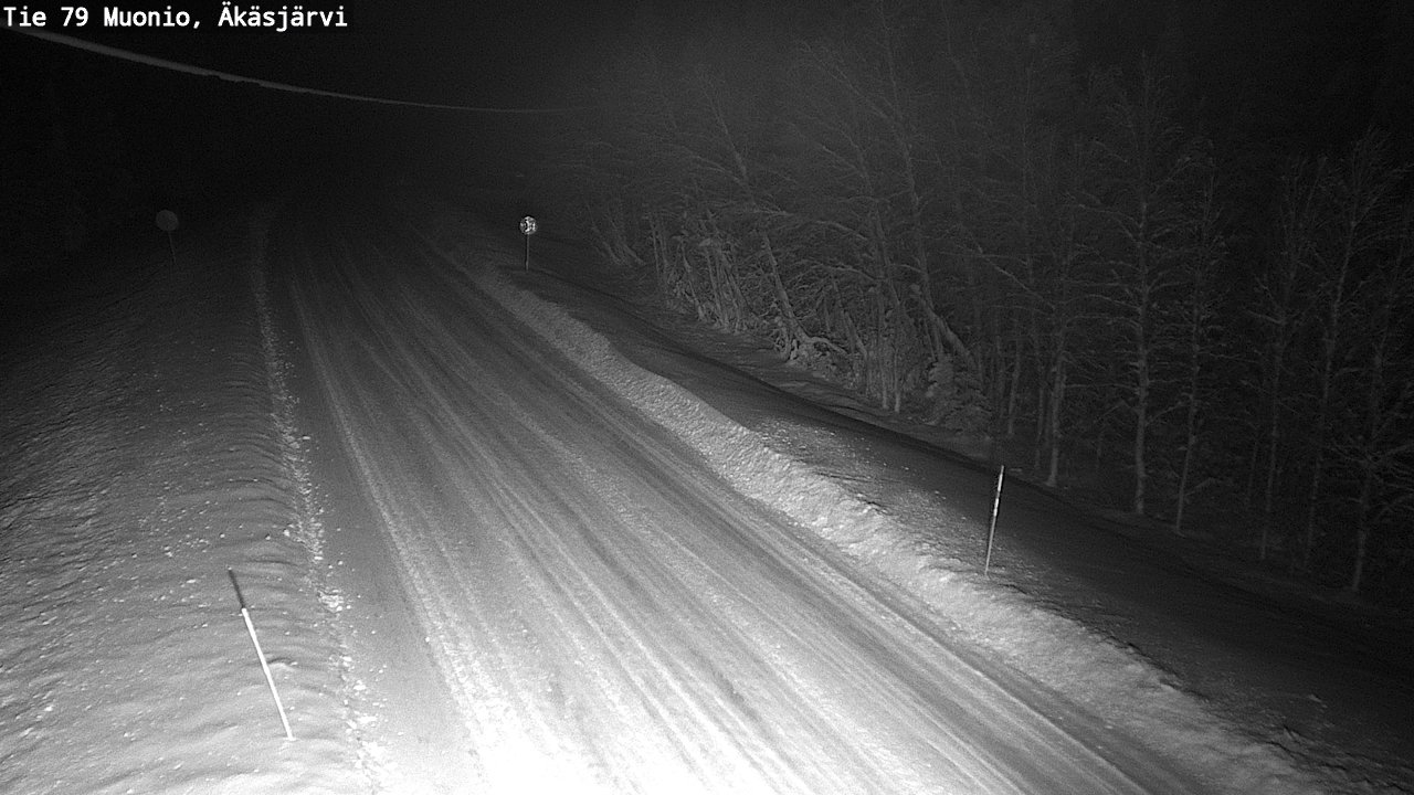 Weather Camera Image Väg 79 Muonio, Äkäsjärvi, Muonio, Lappi