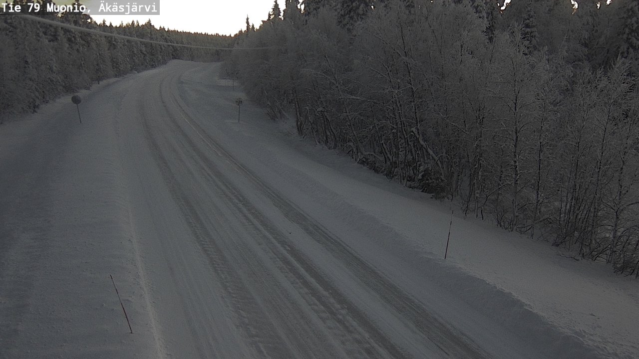 Weather Camera Image Road 79 Muonio, Äkäsjärvi, Muonio, Lappi
