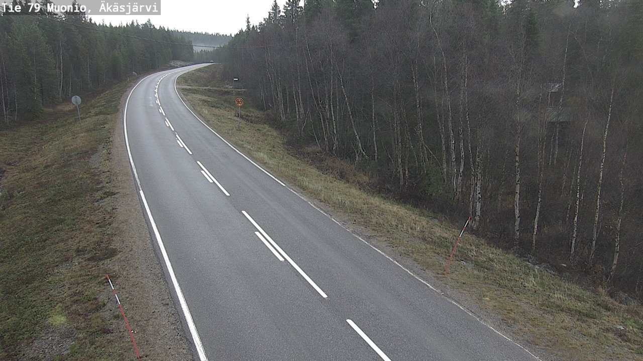 Weather Camera Image Road 79 Muonio, Äkäsjärvi, Muonio, Lappi