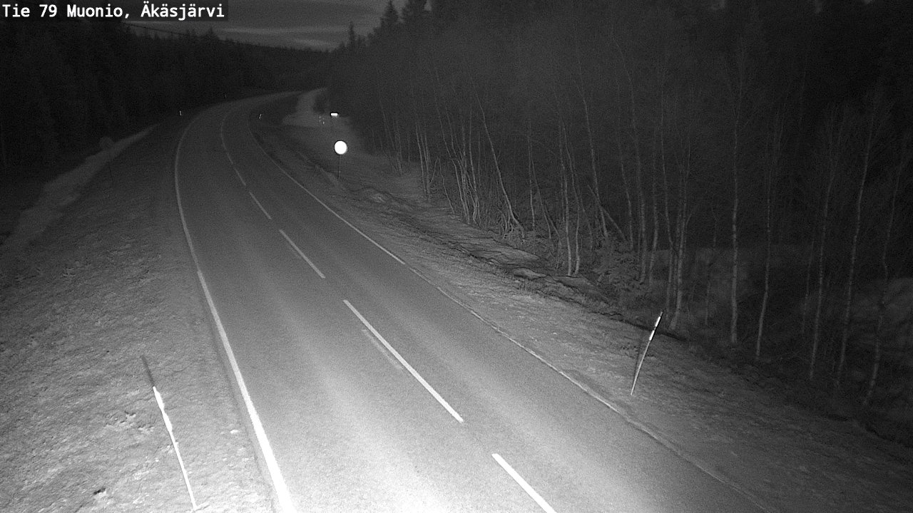 Weather Camera Image Road 79 Muonio, Äkäsjärvi, Muonio, Lappi