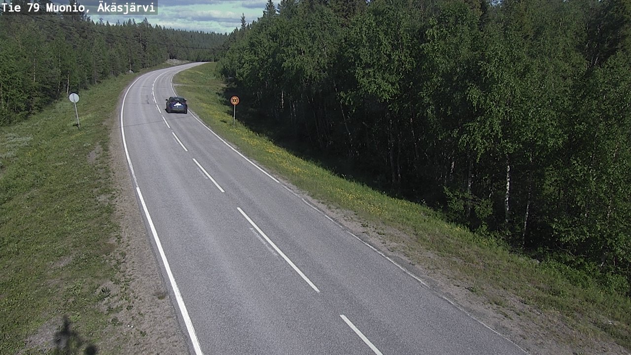 Weather Camera Image Road 79 Muonio, Äkäsjärvi, Muonio, Lappi
