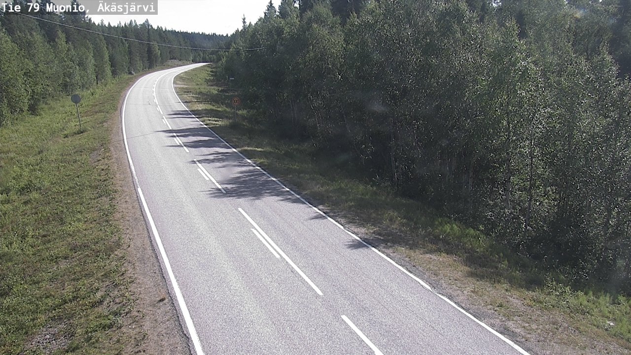 Weather Camera Image Väg 79 Muonio, Äkäsjärvi, Muonio, Lappi