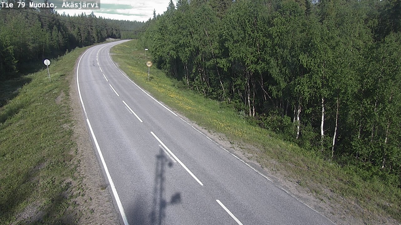 Weather Camera Image Road 79 Muonio, Äkäsjärvi, Muonio, Lappi