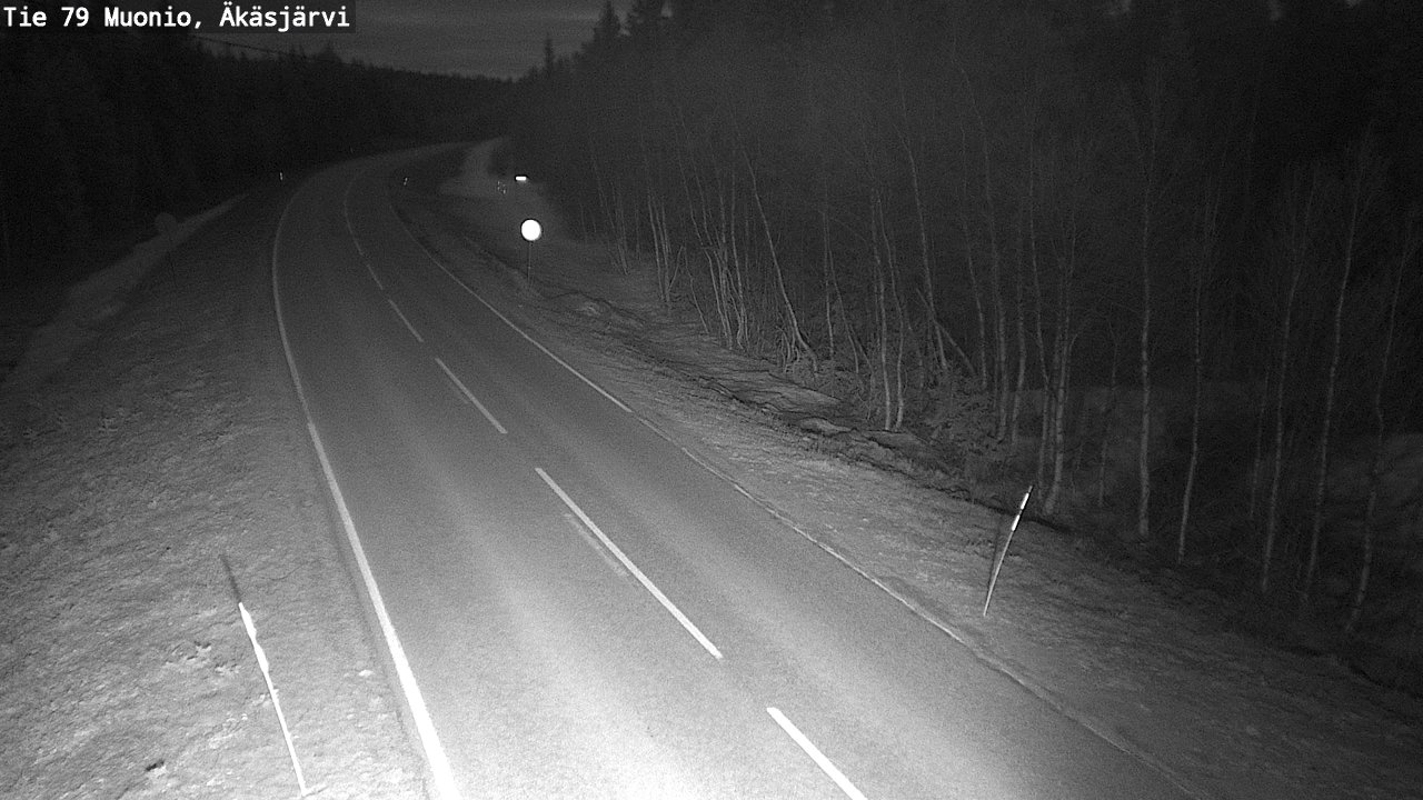 Weather Camera Image Road 79 Muonio, Äkäsjärvi, Muonio, Lappi