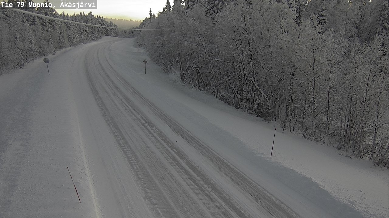 Weather Camera Image Road 79 Muonio, Äkäsjärvi, Muonio, Lappi