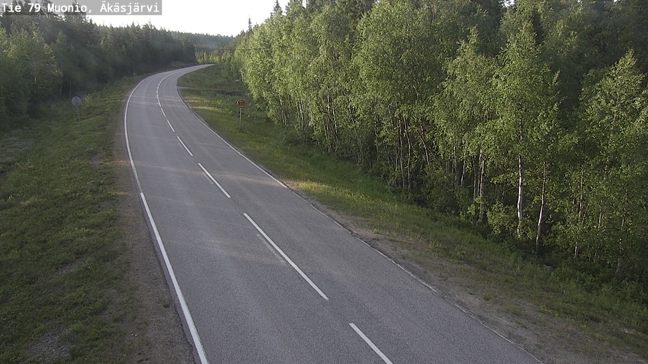 Weather Camera Image Road 79 Muonio, Äkäsjärvi, Muonio, Lappi