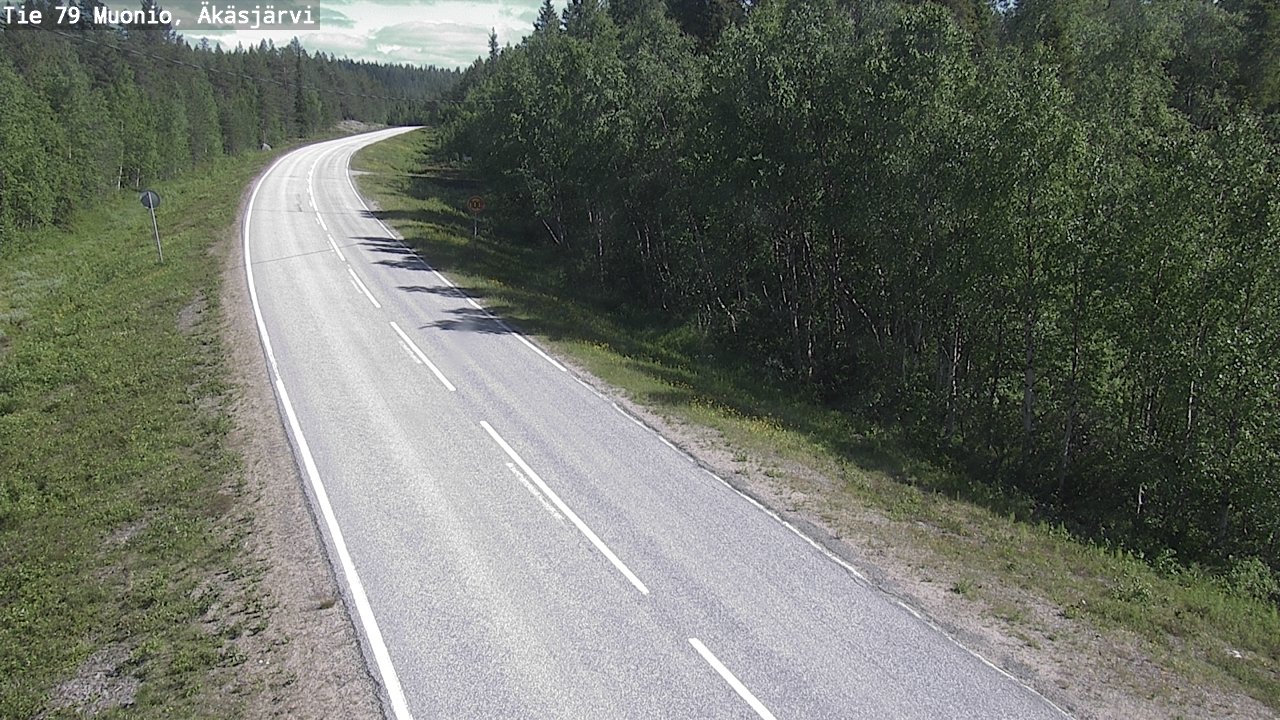 Weather Camera Image Road 79 Muonio, Äkäsjärvi, Muonio, Lappi