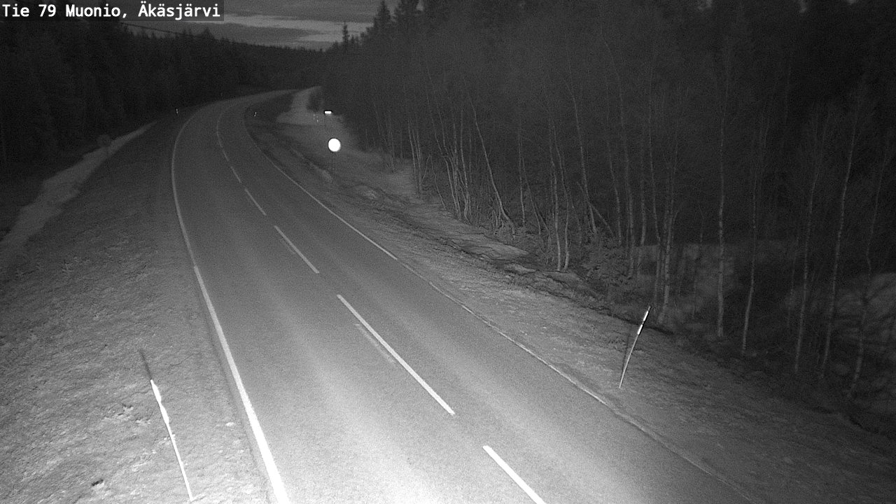 Weather Camera Image Road 79 Muonio, Äkäsjärvi, Muonio, Lappi