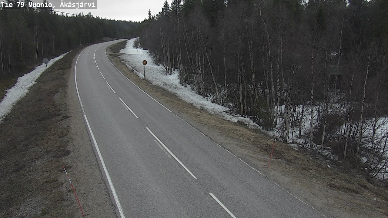 Weather Camera Image Road 79 Muonio, Äkäsjärvi, Muonio, Lappi