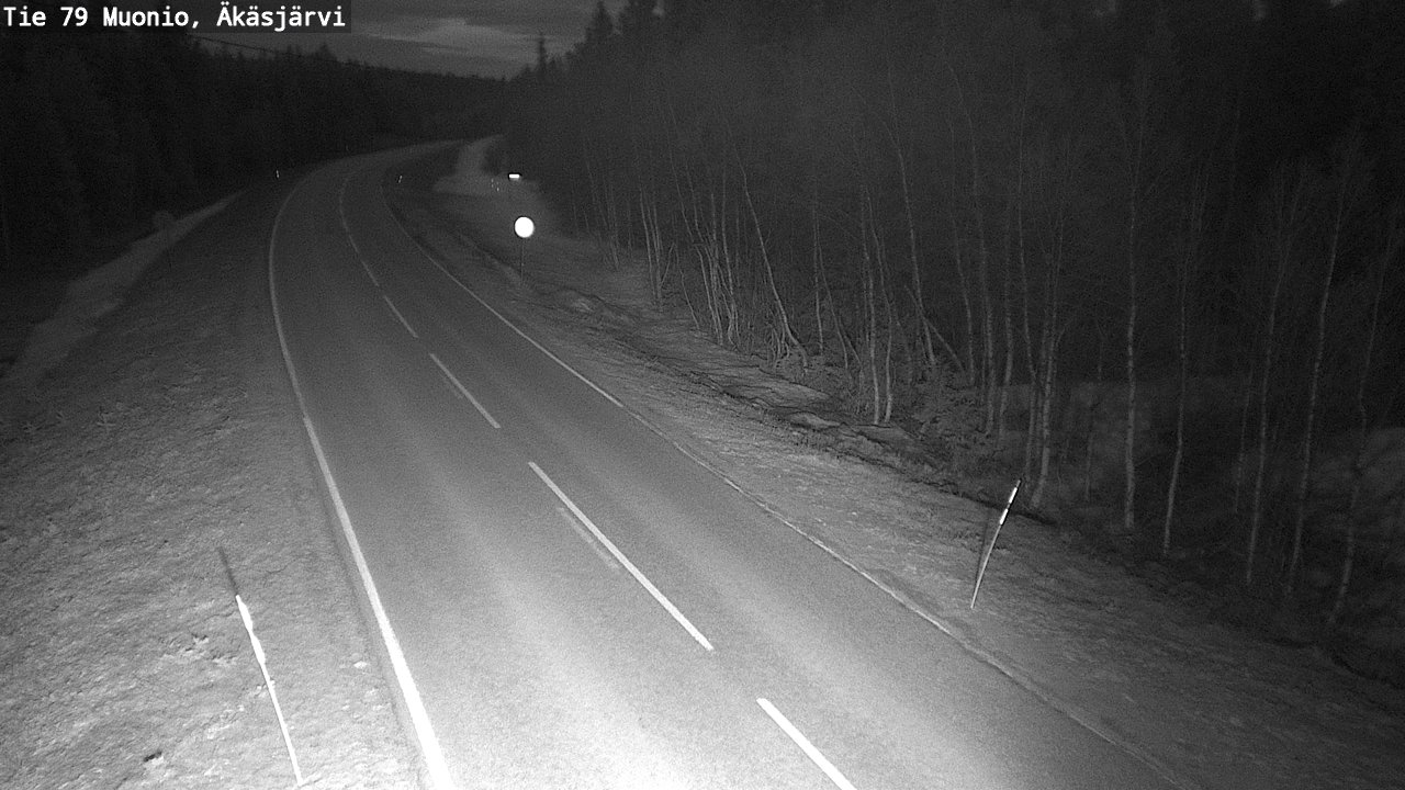 Weather Camera Image Road 79 Muonio, Äkäsjärvi, Muonio, Lappi