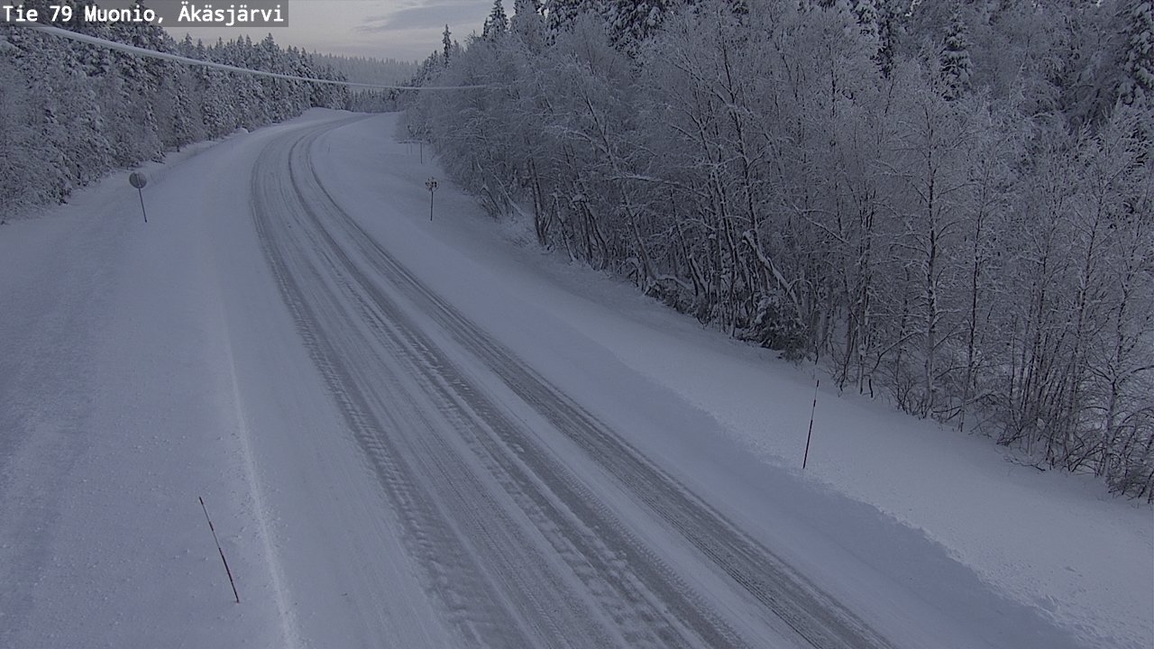 Weather Camera Image Road 79 Muonio, Äkäsjärvi, Muonio, Lappi