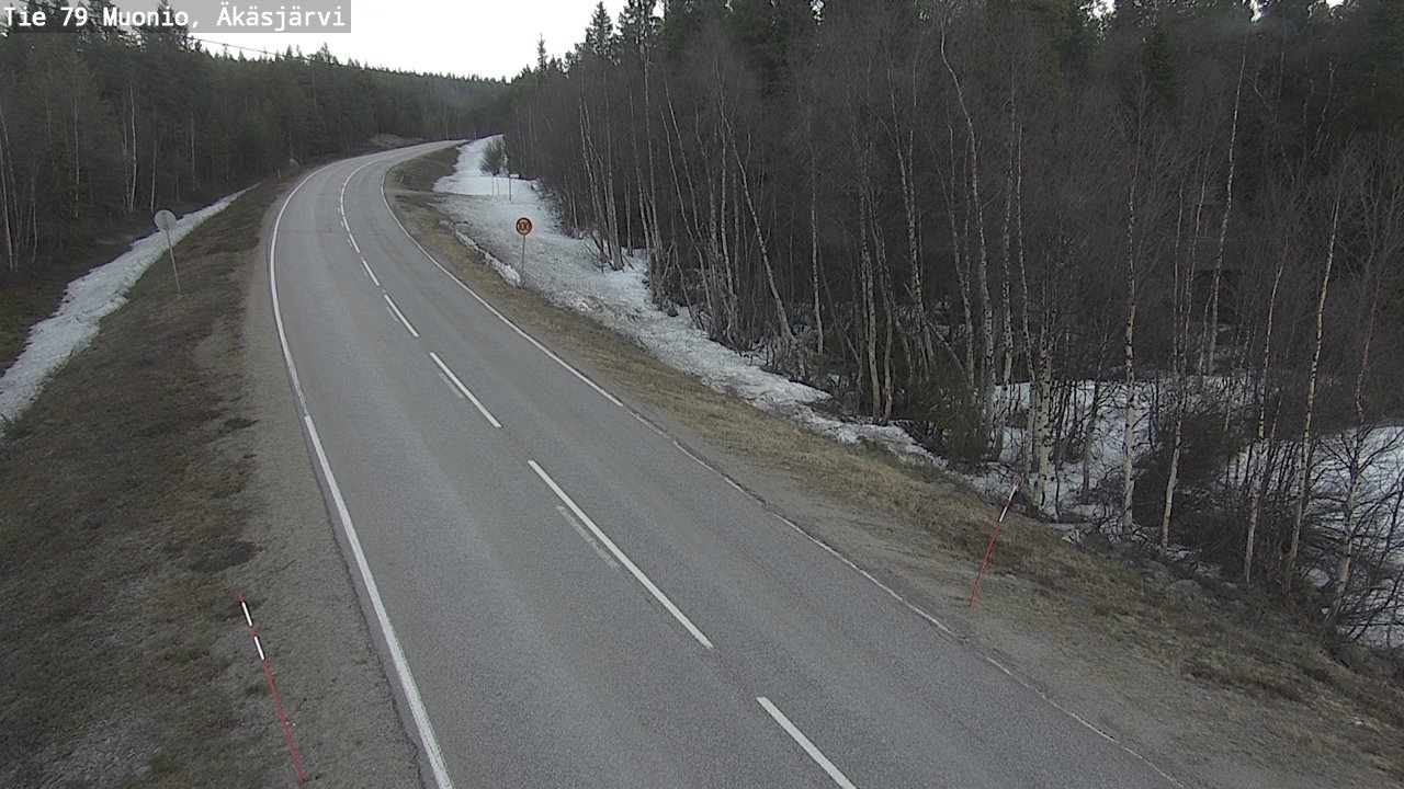 Weather Camera Image Road 79 Muonio, Äkäsjärvi, Muonio, Lappi