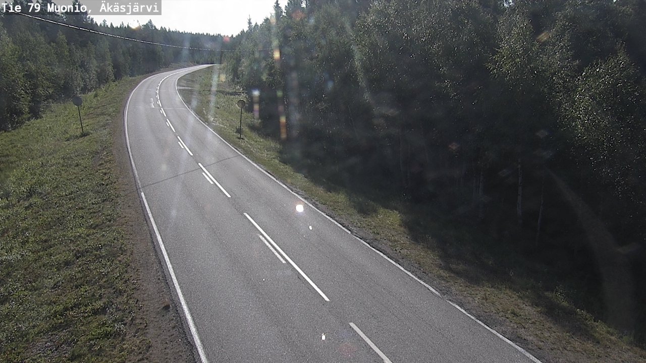Weather Camera Image Road 79 Muonio, Äkäsjärvi, Muonio, Lappi