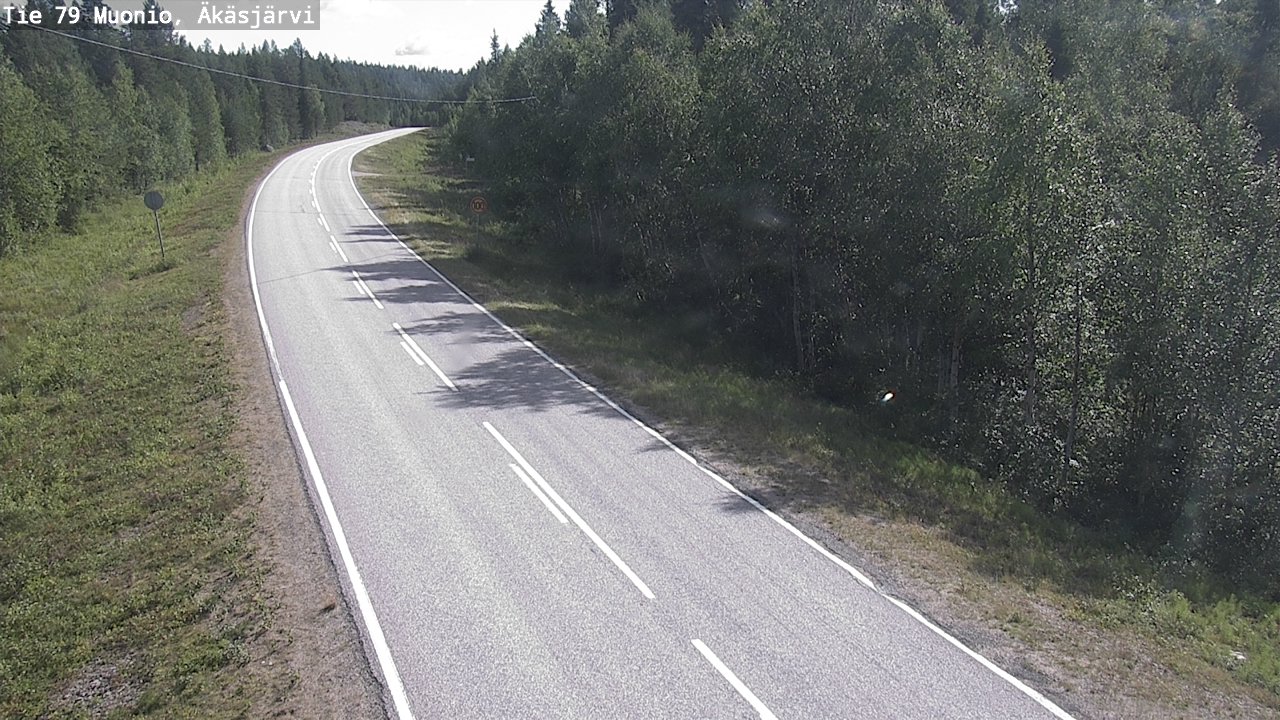 Weather Camera Image Väg 79 Muonio, Äkäsjärvi, Muonio, Lappi