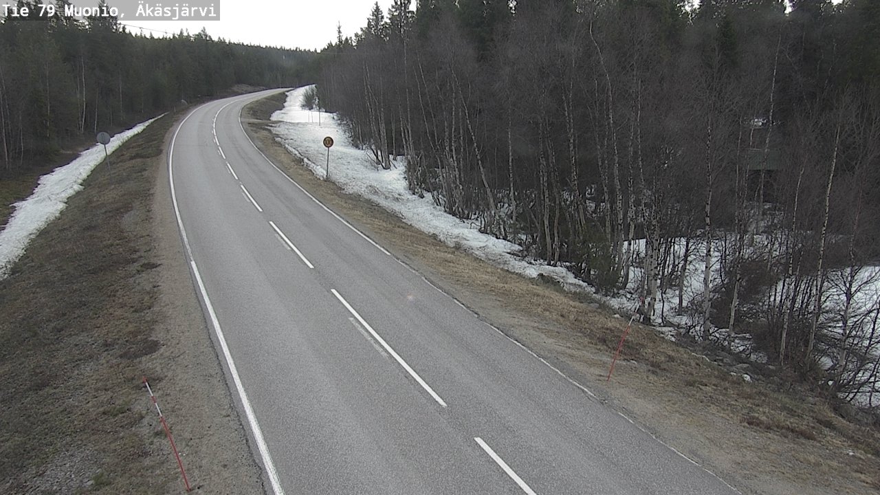 Weather Camera Image Road 79 Muonio, Äkäsjärvi, Muonio, Lappi