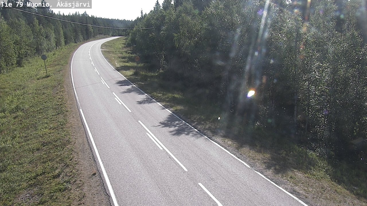 Weather Camera Image Road 79 Muonio, Äkäsjärvi, Muonio, Lappi