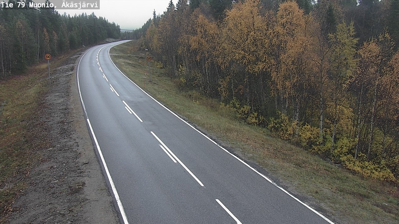 Weather Camera Image Road 79 Muonio, Äkäsjärvi, Muonio, Lappi