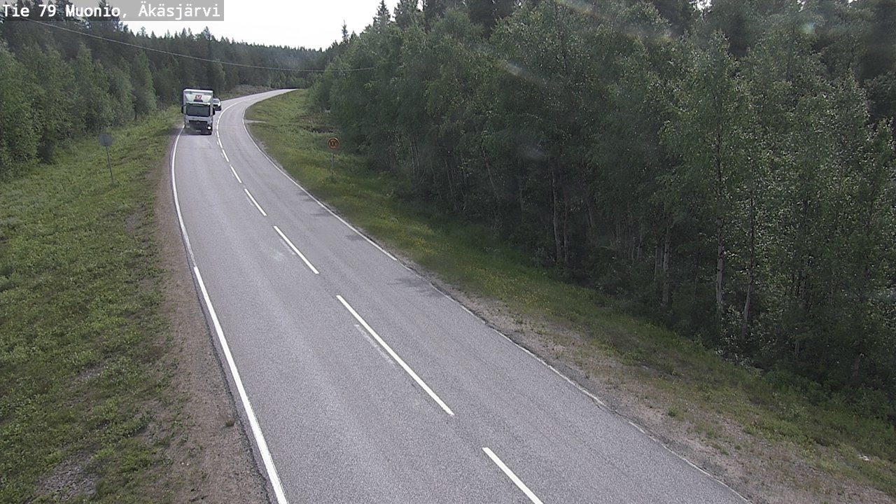 Weather Camera Image Road 79 Muonio, Äkäsjärvi, Muonio, Lappi