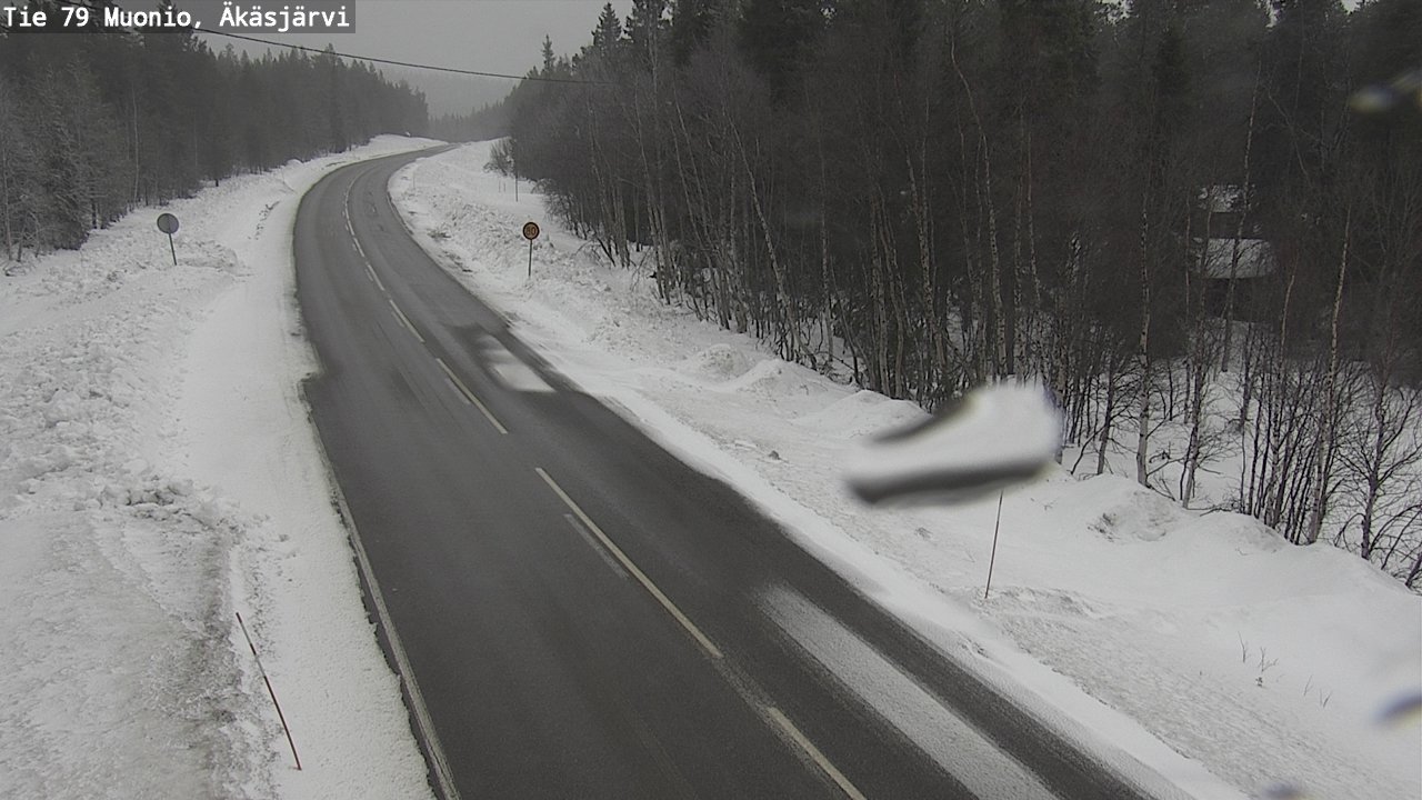 Weather Camera Image Road 79 Muonio, Äkäsjärvi, Muonio, Lappi