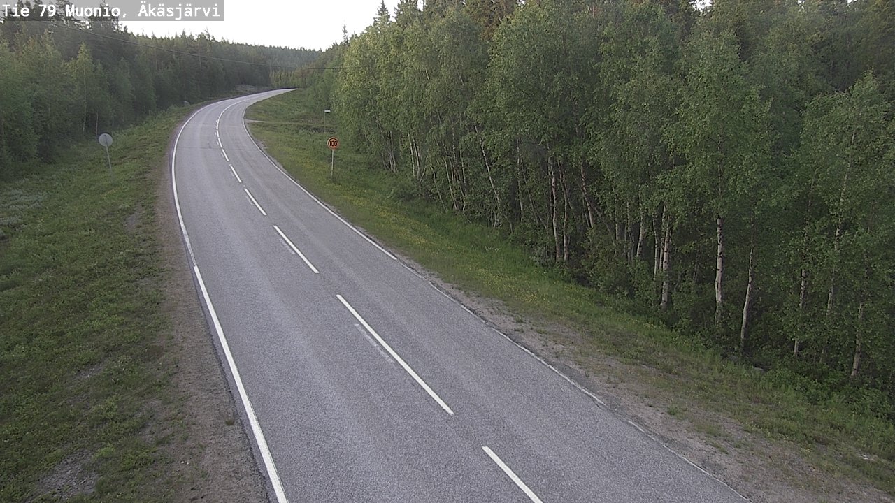 Weather Camera Image Road 79 Muonio, Äkäsjärvi, Muonio, Lappi