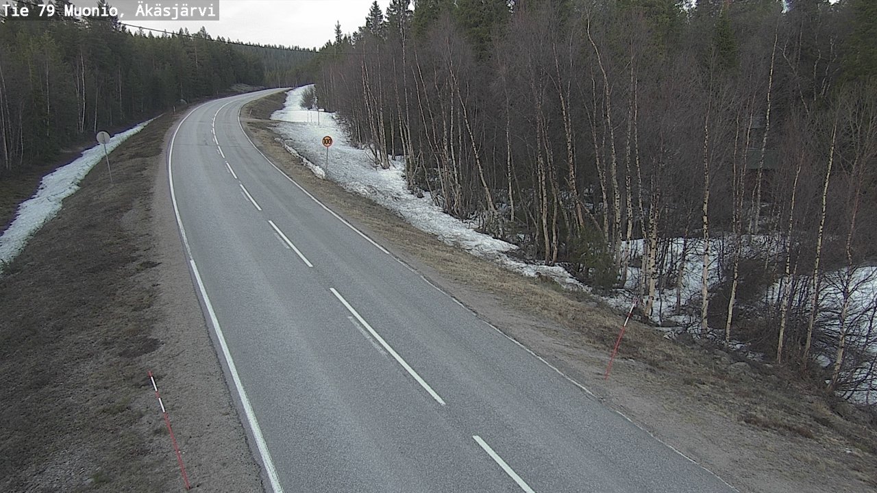 Weather Camera Image Road 79 Muonio, Äkäsjärvi, Muonio, Lappi