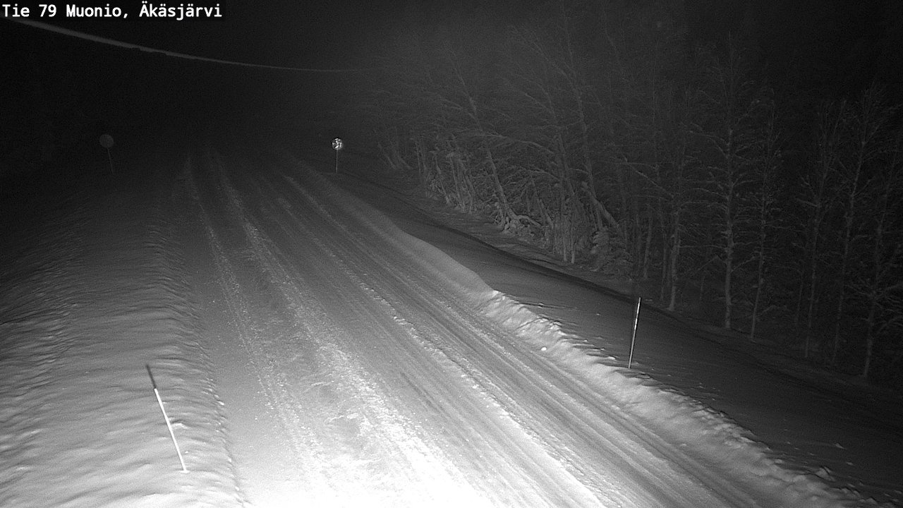 Weather Camera Image Väg 79 Muonio, Äkäsjärvi, Muonio, Lappi