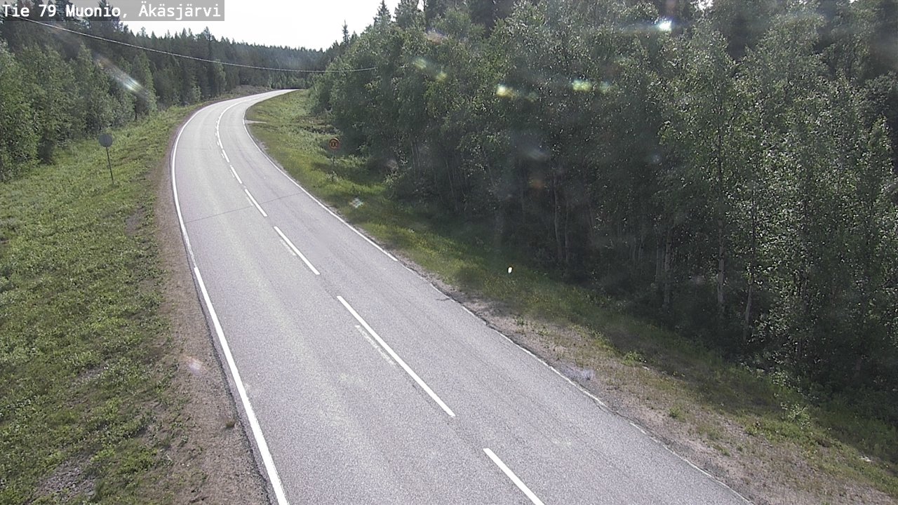 Weather Camera Image Road 79 Muonio, Äkäsjärvi, Muonio, Lappi