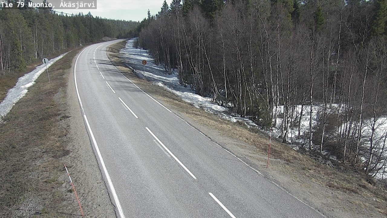 Weather Camera Image Road 79 Muonio, Äkäsjärvi, Muonio, Lappi