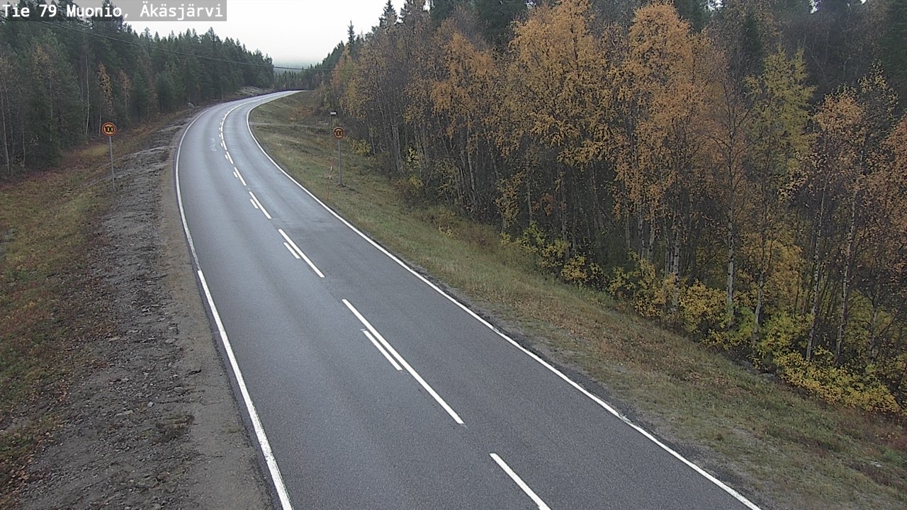 Weather Camera Image Road 79 Muonio, Äkäsjärvi, Muonio, Lappi