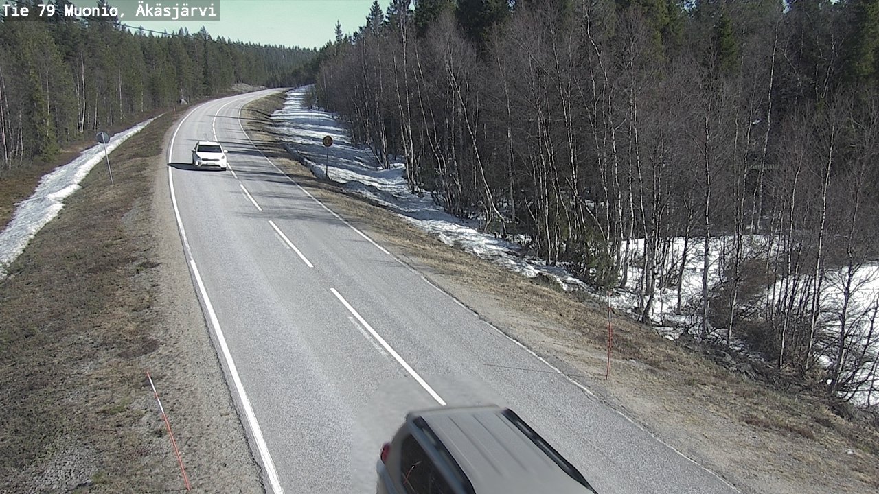 Weather Camera Image Road 79 Muonio, Äkäsjärvi, Muonio, Lappi
