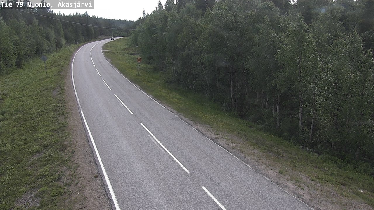 Weather Camera Image Road 79 Muonio, Äkäsjärvi, Muonio, Lappi