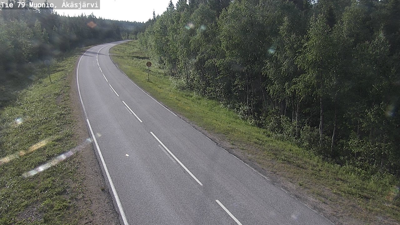 Weather Camera Image Road 79 Muonio, Äkäsjärvi, Muonio, Lappi