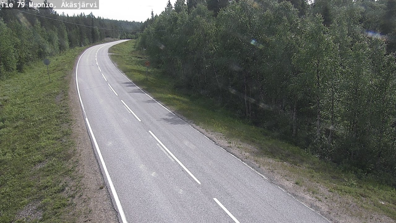 Weather Camera Image Road 79 Muonio, Äkäsjärvi, Muonio, Lappi