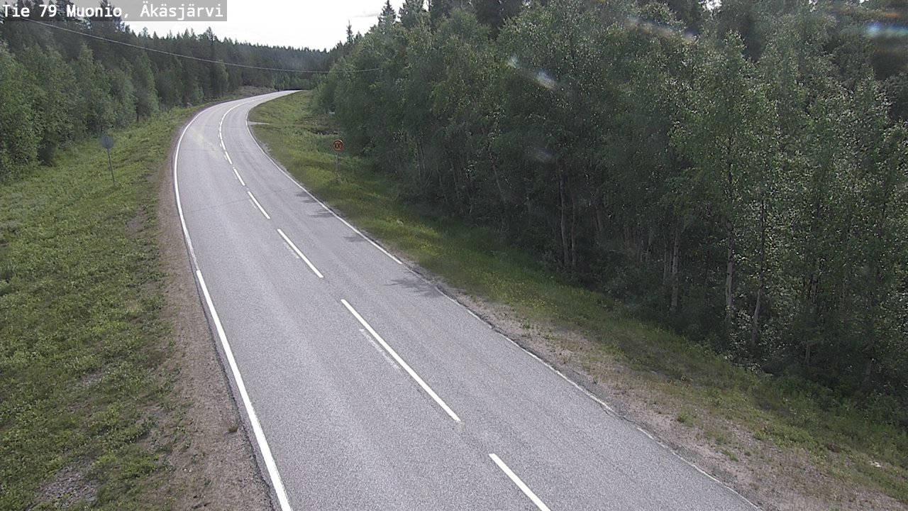Weather Camera Image Road 79 Muonio, Äkäsjärvi, Muonio, Lappi