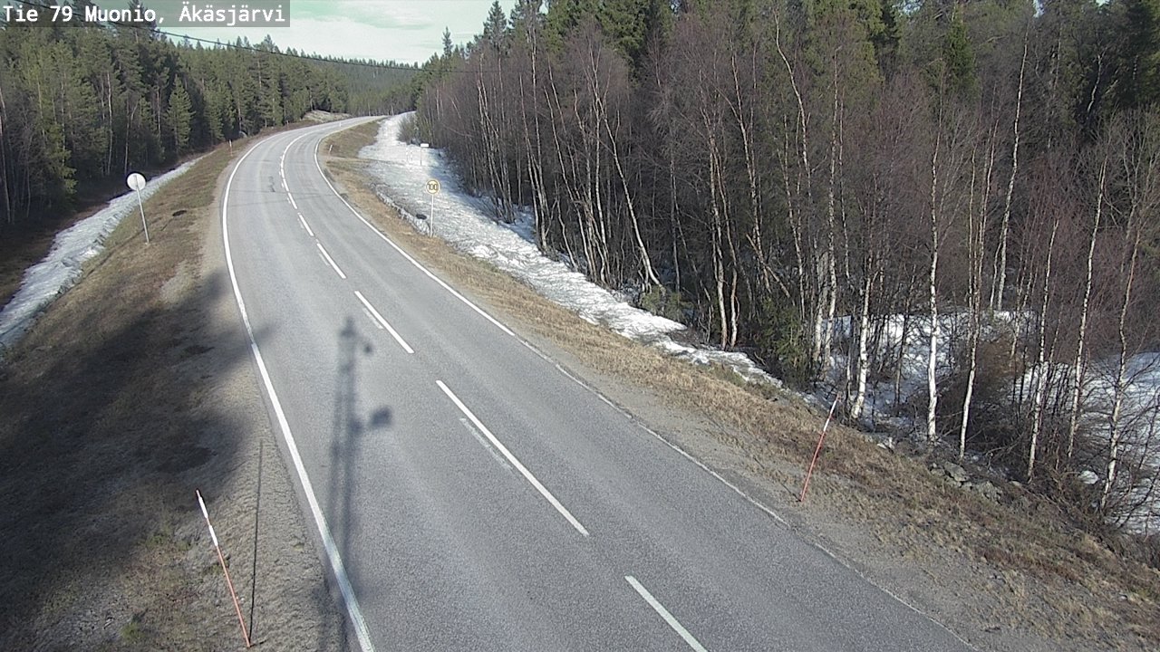 Weather Camera Image Road 79 Muonio, Äkäsjärvi, Muonio, Lappi