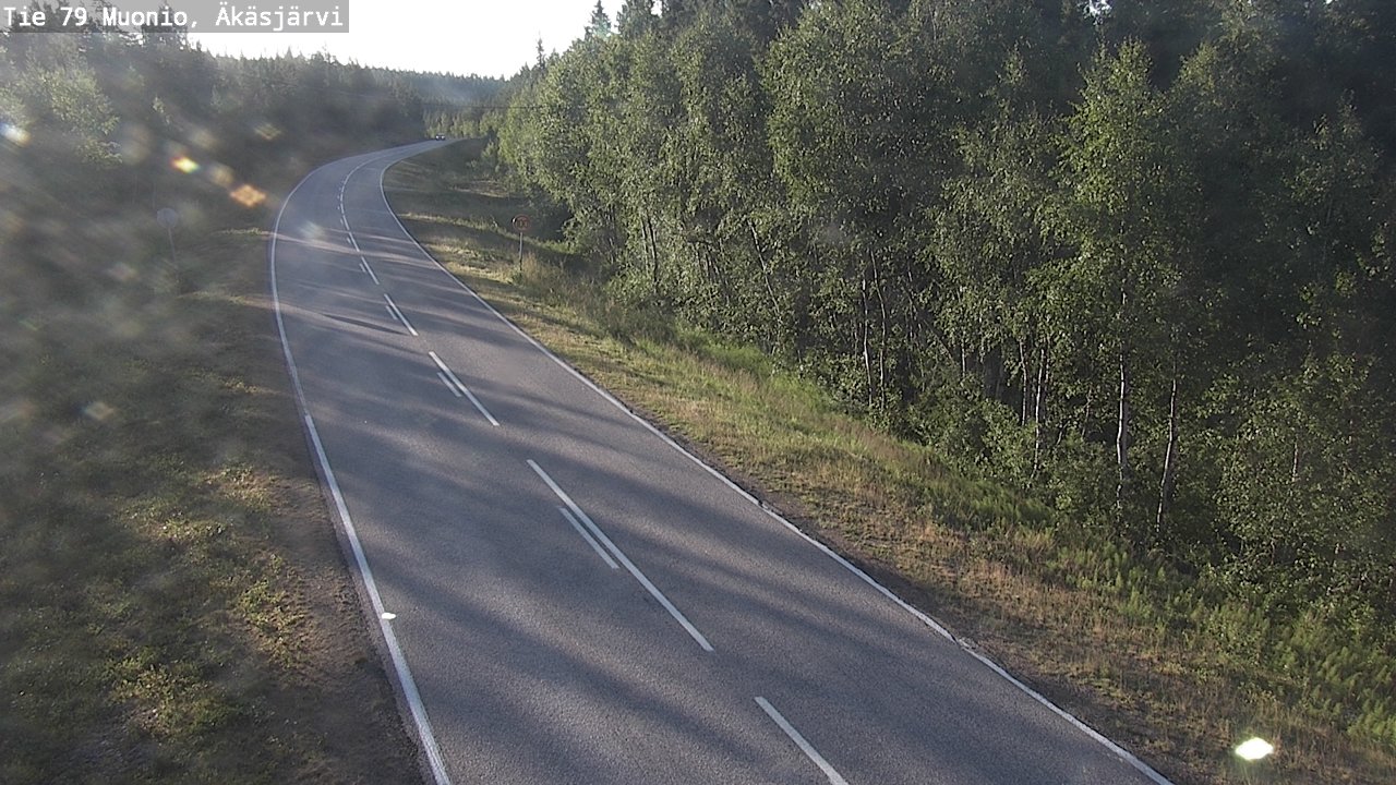 Weather Camera Image Road 79 Muonio, Äkäsjärvi, Muonio, Lappi