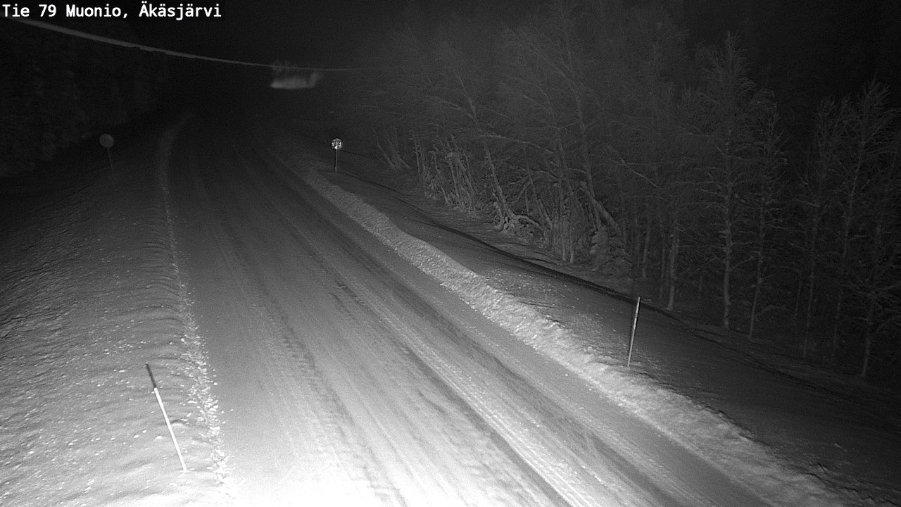 Weather Camera Image Road 79 Muonio, Äkäsjärvi, Muonio, Lappi