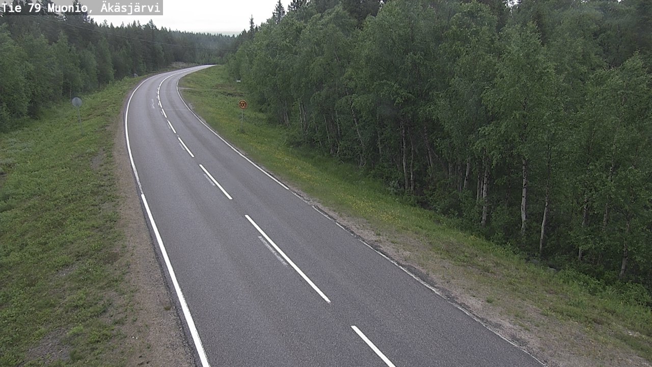 Weather Camera Image Väg 79 Muonio, Äkäsjärvi, Muonio, Lappi