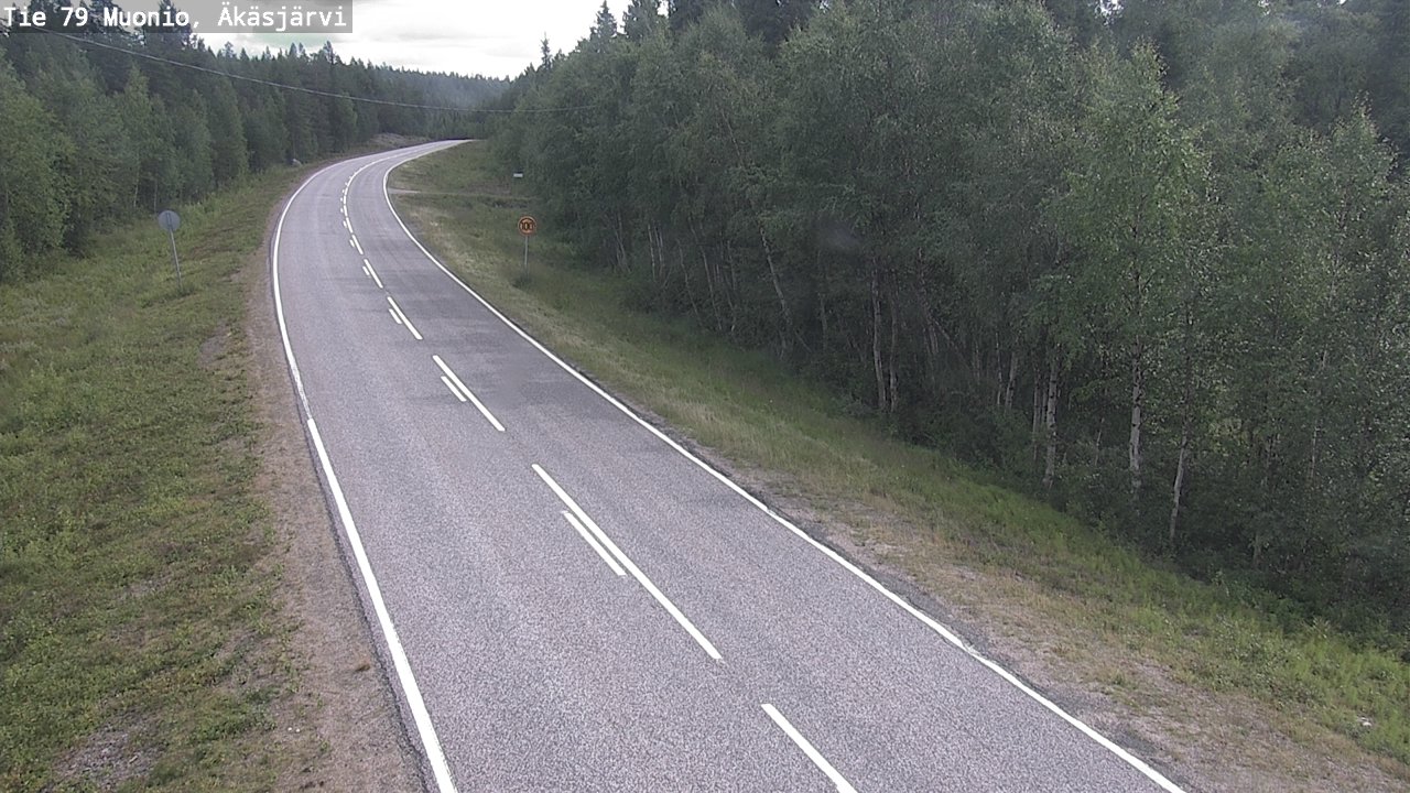 Weather Camera Image Väg 79 Muonio, Äkäsjärvi, Muonio, Lappi