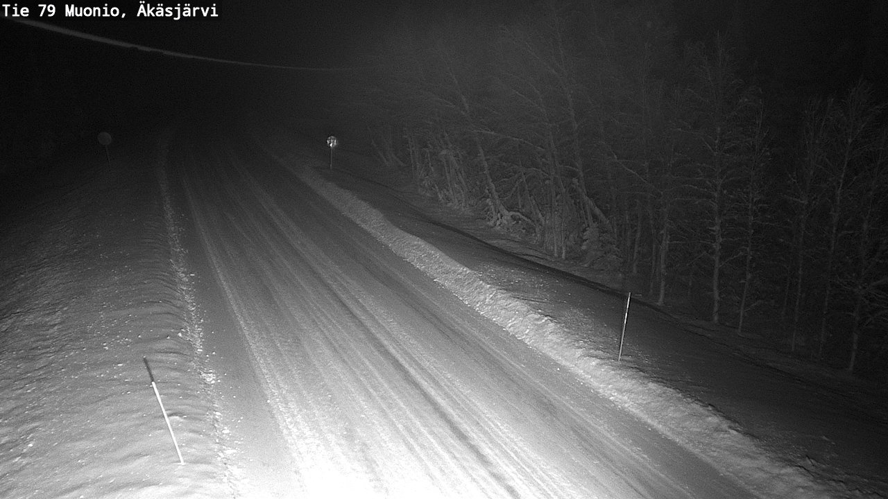 Weather Camera Image Väg 79 Muonio, Äkäsjärvi, Muonio, Lappi
