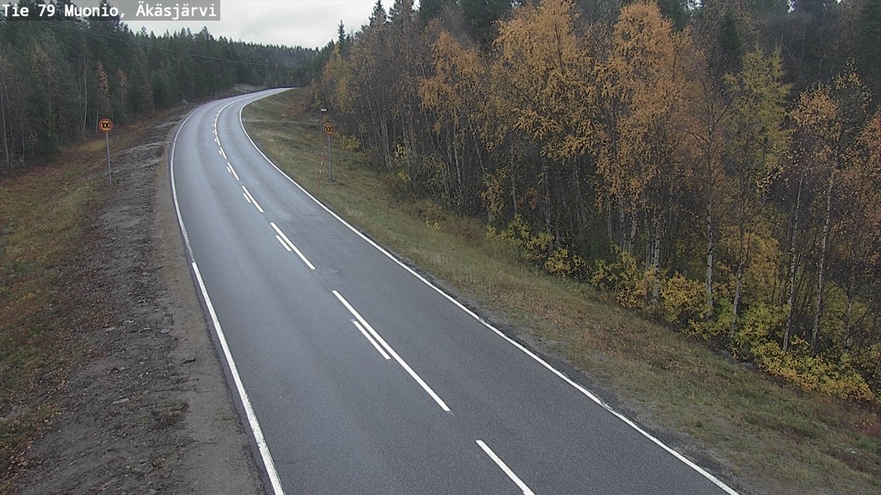 Weather Camera Image Road 79 Muonio, Äkäsjärvi, Muonio, Lappi