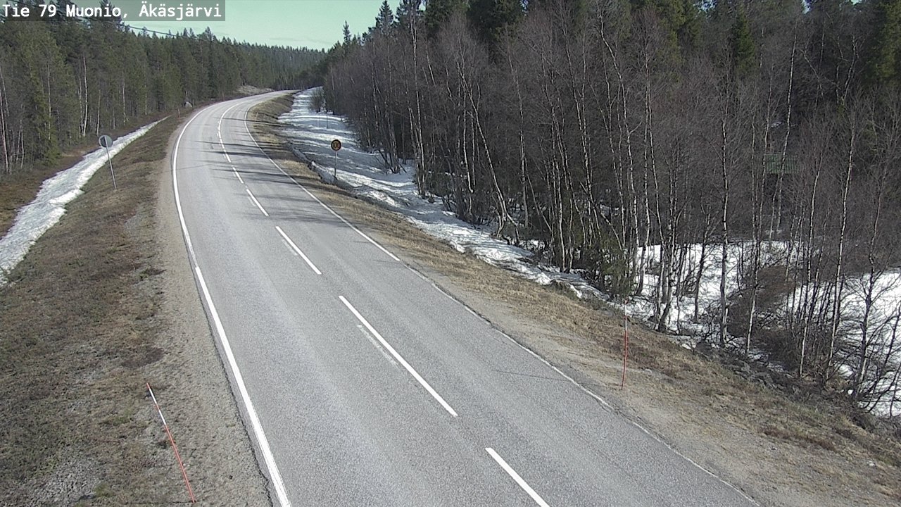 Weather Camera Image Road 79 Muonio, Äkäsjärvi, Muonio, Lappi