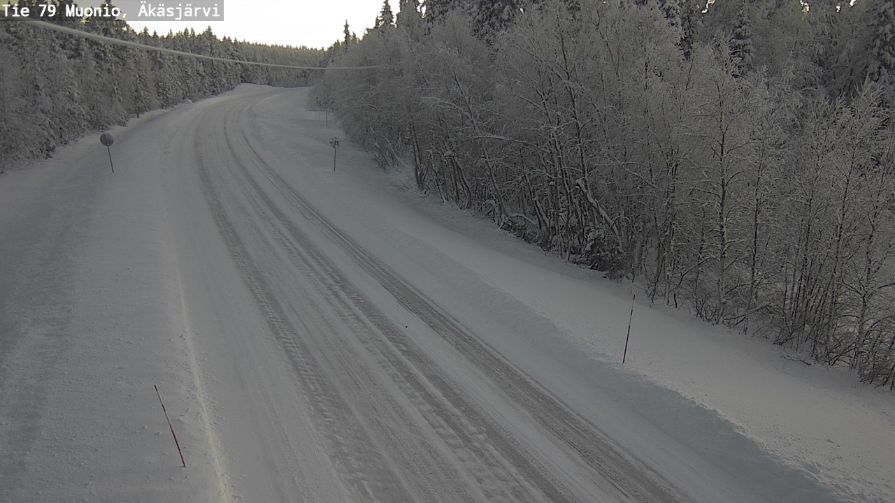 Weather Camera Image Road 79 Muonio, Äkäsjärvi, Muonio, Lappi