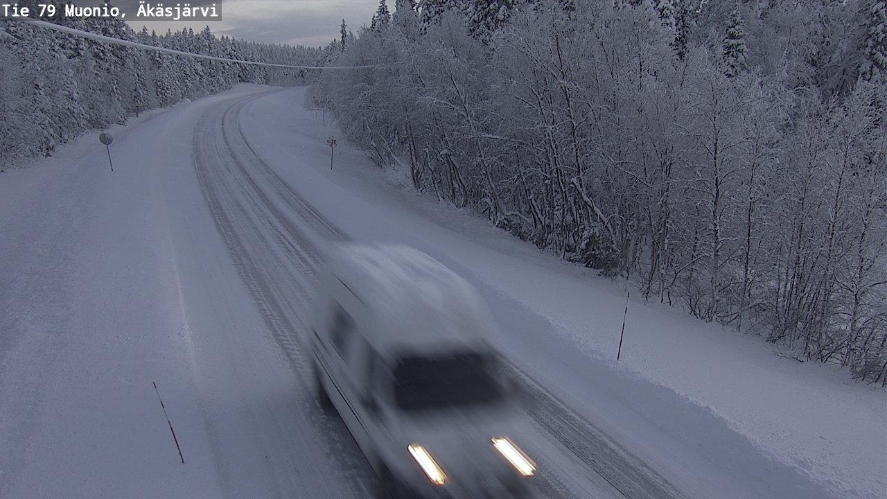 Weather Camera Image Road 79 Muonio, Äkäsjärvi, Muonio, Lappi